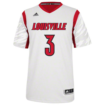 NCAA  Louisville Cardinals 3 Peyton Siva White College Basketball Jersey